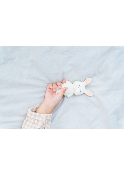 Bebek Diş Kaşıyıcı Ve Oyuncağı ( Kauçuk) Tavşan