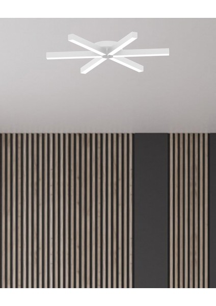 Borde (Beyaz Kasa, Sarı Işık) Ledli Modern Plafonyer LED Avize Salon Mutfak Oturma Odası Antre Hol Çocuk Odası LED fiyatları