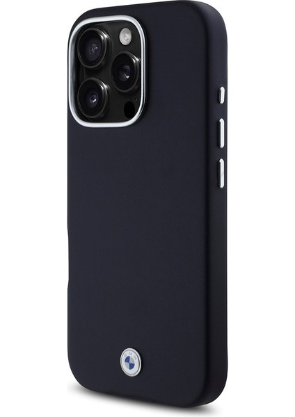 Apple iPhone 16 Pro Max Kılıf Bmw Lisanslı Magsafe Şarj Özellikli Metal Logolu Tam Kaplama Deri Lacivert fiyatları