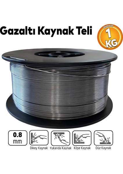 Gazaltı Kaynak Teli Özlü Tel Gazsız 0.80 mm 1 kg