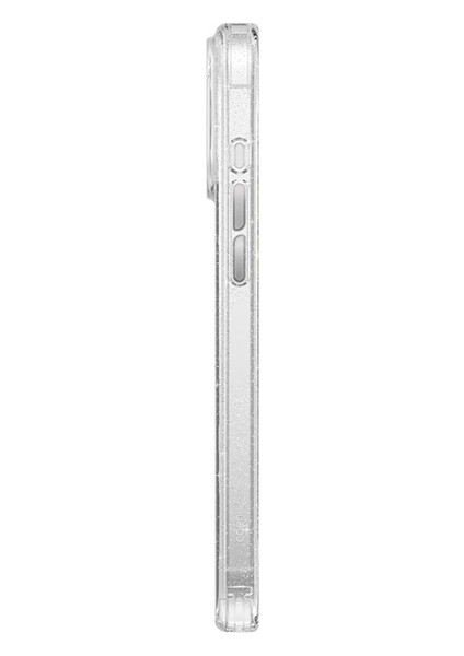 Apple iPhone 16 Uyumlu Kılıf Magsafe Şarj Özellikli Simli Arka Yüzey Askı Ipli Coehl Lumino Kapak Gümüş