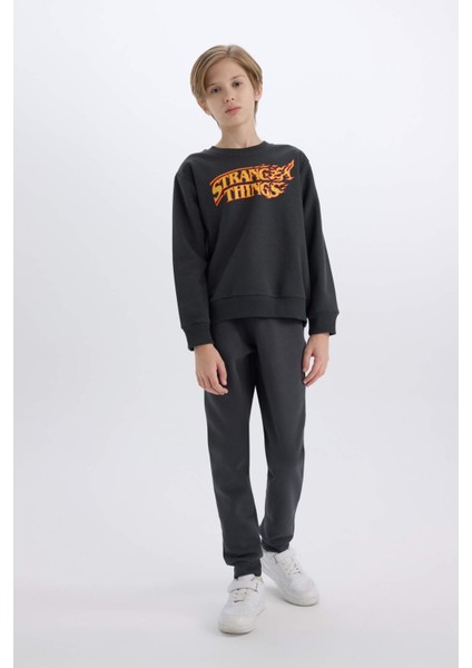 Erkek Çocuk Stranger Things Bisiklet Yaka Sweatshirt D4791A824WN fiyatları