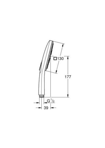 Rainshower Smartactive 130 El Duşu 9,5l - 26582DA0