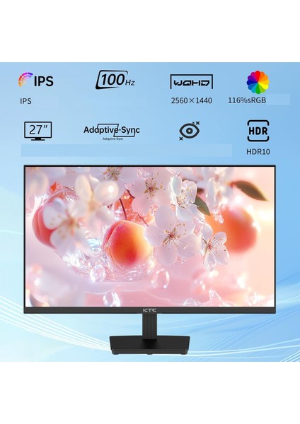 H27T27 27" 100 Hz (HDMI + Dısplay Port ) 2560×1440 Freesync WQHD IPS Flat Monitör