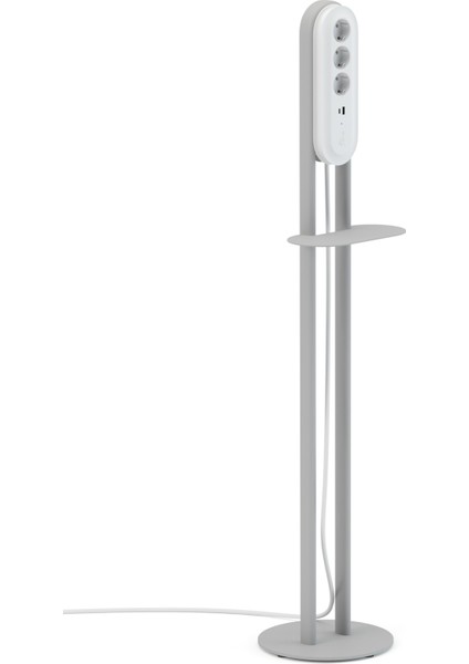 Blue Standlı Priz 3 Metre Gri