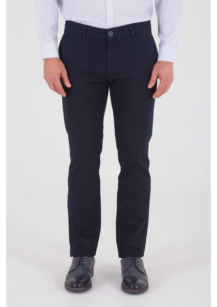 Klasik Fit Likralı Erkek Kanvas PANTOLON-7076