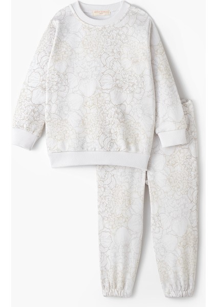 Çiçek Desenli Eşofman Takımı