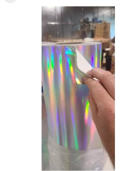 Hologram Gökkuşağı Rainbow Araç Motosiklet Jant Kaplama Folyosu 30CM x 2 Metre