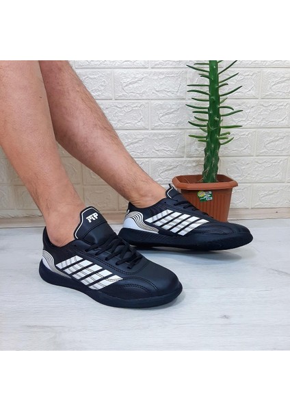 M.p 1351 Siyah-Beyaz Kaymaz Taban Futsal Futbol Ayakkabı modelleri