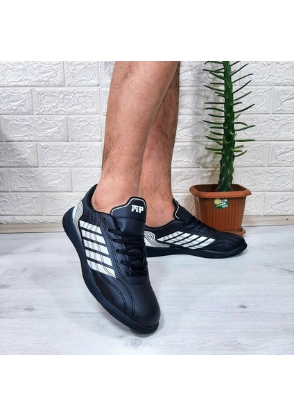 M.p 1351 Siyah-Beyaz Kaymaz Taban Futsal Futbol Ayakkabı indirimleri