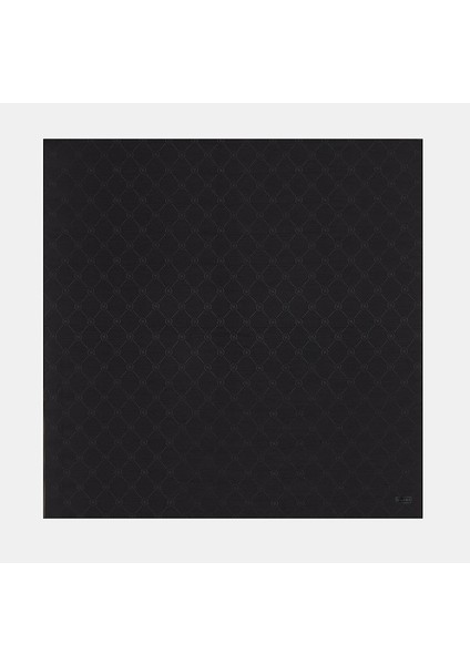 Monogram Pamuk Ipek Eşarp 40828-SIYAH