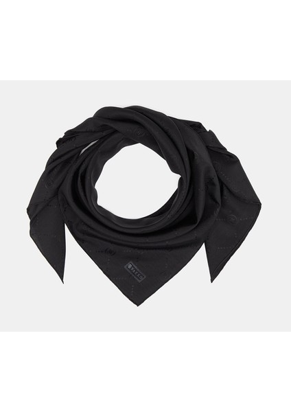 Monogram Pamuk Ipek Eşarp 40828-SIYAH fiyatları