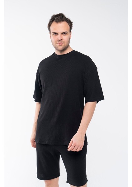 Erkek Oversize Şort T-Shirt Takım