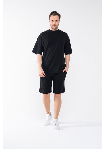 Erkek Oversize Şort T-Shirt Takım