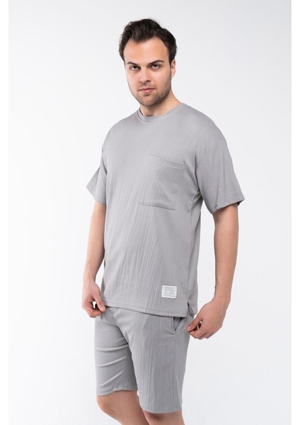 Erkek Oversize Şort T-Shirt Takım