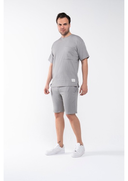 Erkek Oversize Şort T-Shirt Takım