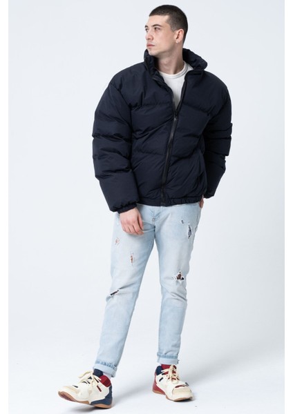 Erkek Siyah Oversize Bomber Su Geçirmez Waterproof Mont Kaban indirimleri