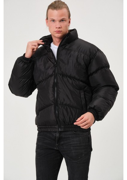 Yağmur Rüzgar Geçirmez Bomber Oversize Çapraz Kesimli Mont Ceket Kaban Waterproof