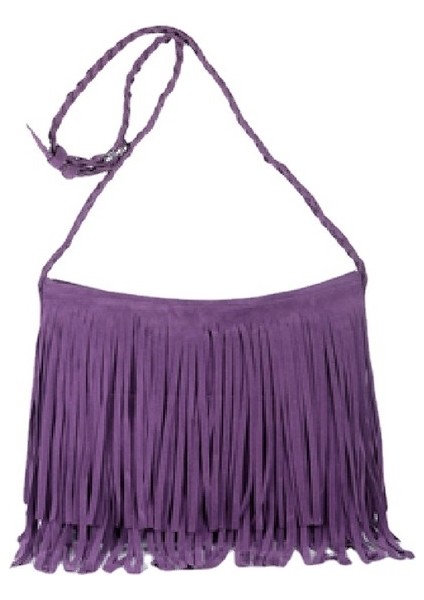 Püsküllü Polar Vintage Omuz Askılı Çanta (Yurt Dışından)