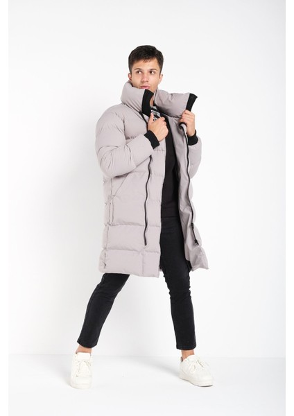 Erkek Şişme Uzun Su ve Rüzgar Geçirmez Waterproof Kaban Mont fırsatları