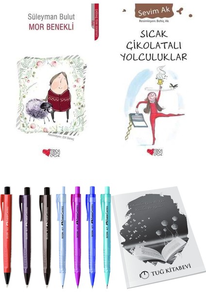 Sıcak Çikolatalı Yolculuklar ve Mor Benekli 2'li Set + Hediyeli