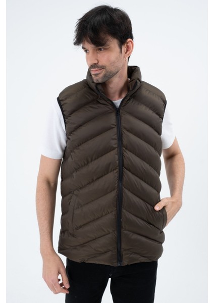 Erkek Haki Şişme Yelek Su Geçirmez Waterproof Çapraz Kesim Mevsimlik fiyatları