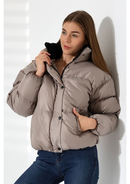 Kadın Yaka Kürklü Oversize Mont fırsatları