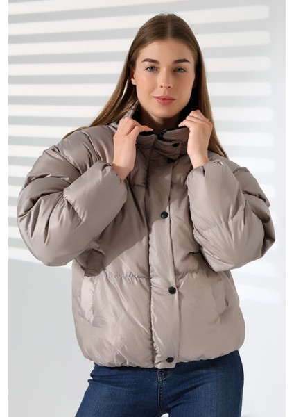 Kadın Yaka Kürklü Oversize Mont indirimleri