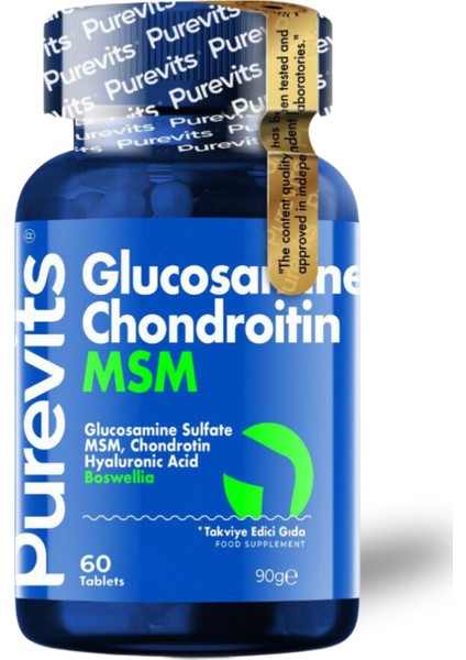 Glucosamine Chondroitin Msm Boswellia Hyaluronic Acid 60 Tablet
