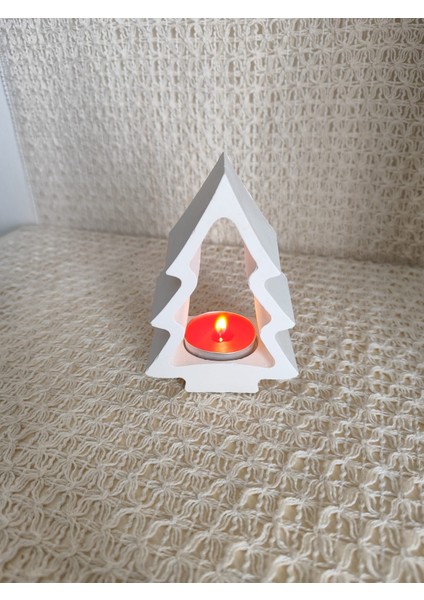 Yılbaşı Ağacı Figürlü Dekoratif Mumluk Tealight 2