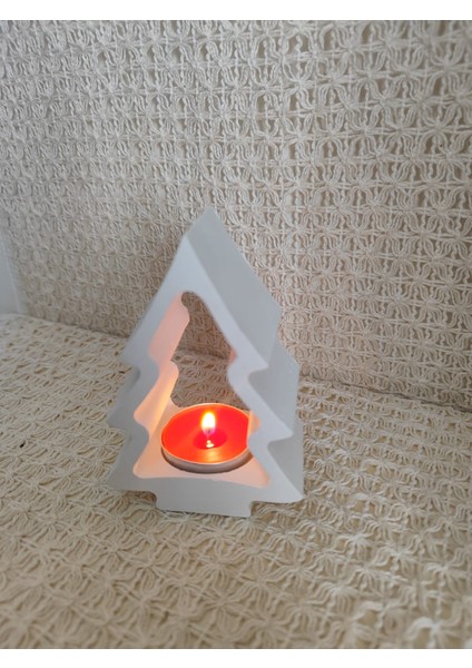 Yılbaşı Ağacı Figürlü Dekoratif Mumluk Tealight 2