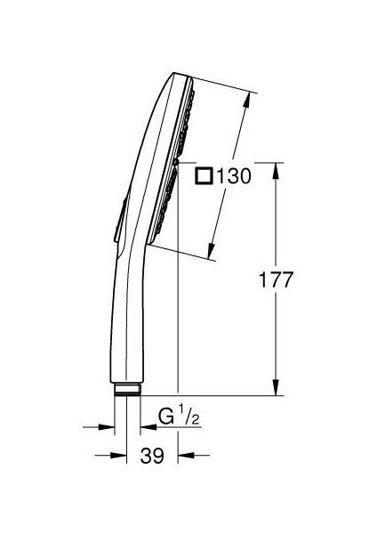 Rainshower Smartactive 130 El Duşu 9,5l - 26582GL0