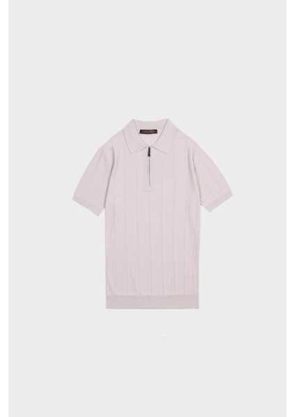 Fermuarlı Polo Yaka Kısa Kol Erkek T-Shirt fiyatları