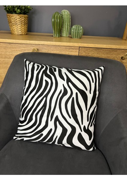 Zebra Desenli Kırlent Kılıfı 4 Tane fiyatları