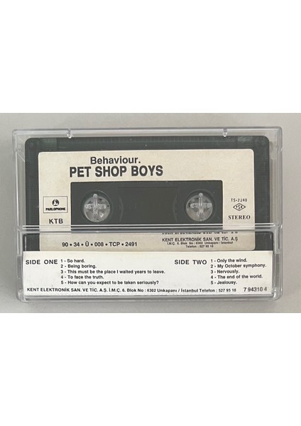 Pet Shop Boys - Behaviour - Kaset