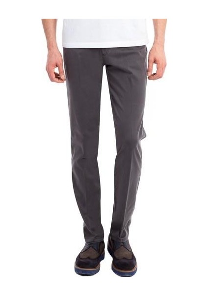 Klasik Fit Likralı Erkek Kanvas PANTOLON-7077