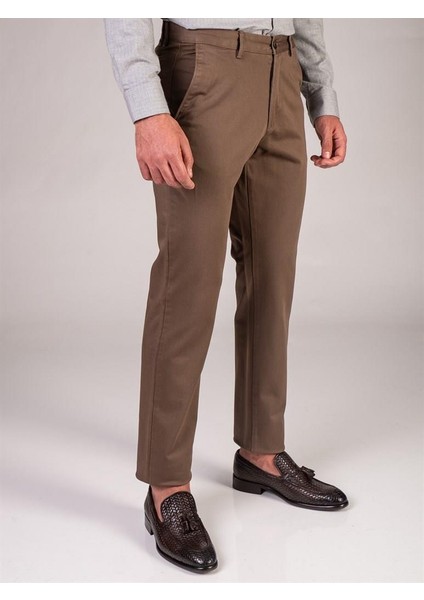 Klasik Fit Likralı Erkek Kanvas PANTOLON-7078