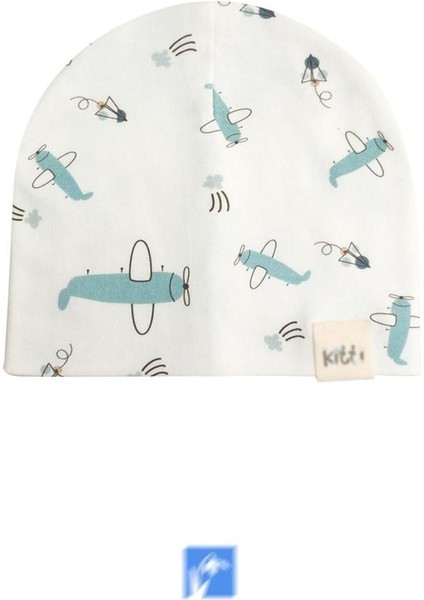 %100 Pamuk Cotton Uçak Baskılı Erkek Bebe Penye ( 2-5 Yaş )