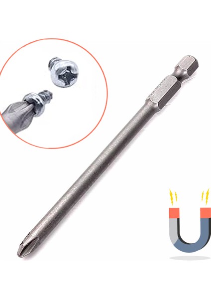 100MM Mıknatıslı Yıldız Ph2 Sıkma Ucu (100MM Yıldız Yüksek Kalite Metal)
