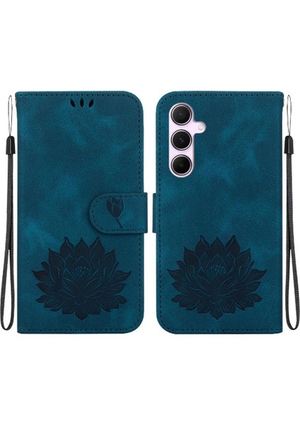 Samsung Galaxy Galaxy Için Flip Case 5g Kickstand Kabartma Lotus Çiçek Cüzdan (Yurt Dışından)