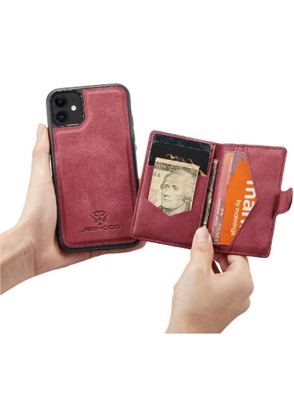 IPhone 11 Için Kılıf Pro Max Cardholder Magsafe Ayrılabilir Manyetik Standı (Yurt Dışından) modelleri