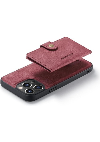 IPhone 13 Için Kılıf Pro Max Cardholder Standı Ayrılabilir Manyetik Tasarım (Yurt Dışından)