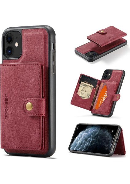 IPhone 11 Için Kılıf Pro Ayrılabilir Manyetik Tasarım Cardholder Magsafe Standı (Yurt Dışından)