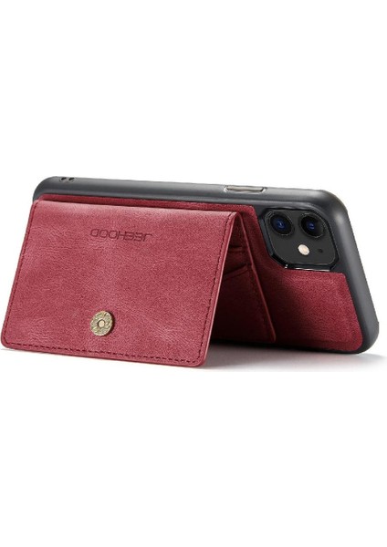 IPhone 11 Için Kılıf Pro Ayrılabilir Manyetik Tasarım Cardholder Magsafe Standı (Yurt Dışından)