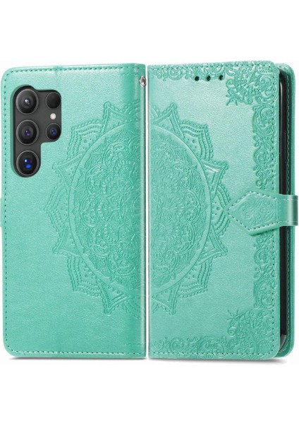 Samsung Galaxy S24 Ultra Kapak Kapak Için Kılıf Zarif Desen Deri (Yurt Dışından) fiyatları