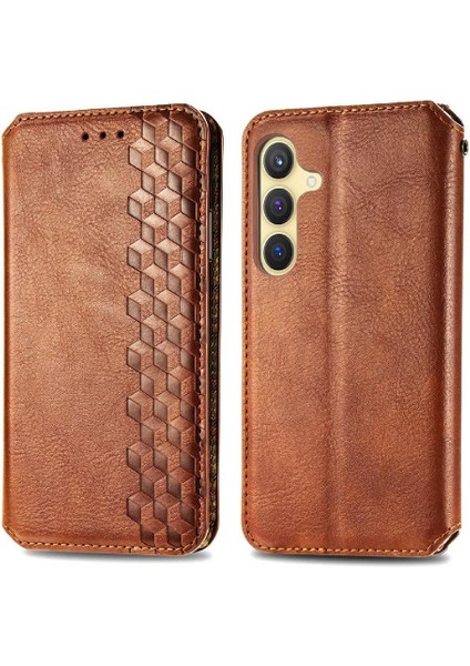 Samsung Galaxy S24 Cüzdan Fonksiyonu Için Kılıf Kapak Kapak Moda Tasarımı (Yurt Dışından) fiyatları