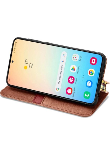 Samsung Galaxy S24 Cüzdan Fonksiyonu Için Kılıf Kapak Kapak Moda Tasarımı (Yurt Dışından) modelleri