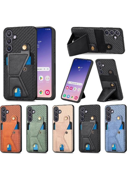 Samsung Galaxy S24 Manyetik Tasarım Cardholder Için Kılıf Braketi Standı (Yurt Dışından)