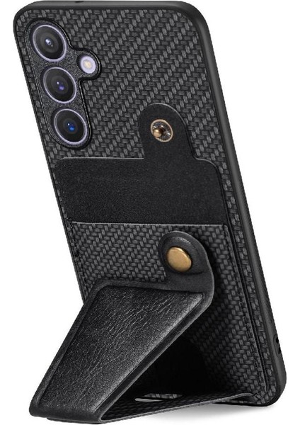 Samsung Galaxy S24 Manyetik Tasarım Cardholder Için Kılıf Braketi Standı (Yurt Dışından) modelleri