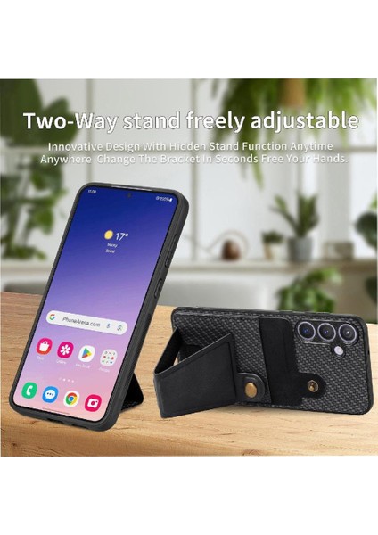 Samsung Galaxy S24 Manyetik Tasarım Cardholder Için Kılıf Braketi Standı (Yurt Dışından) fırsatları